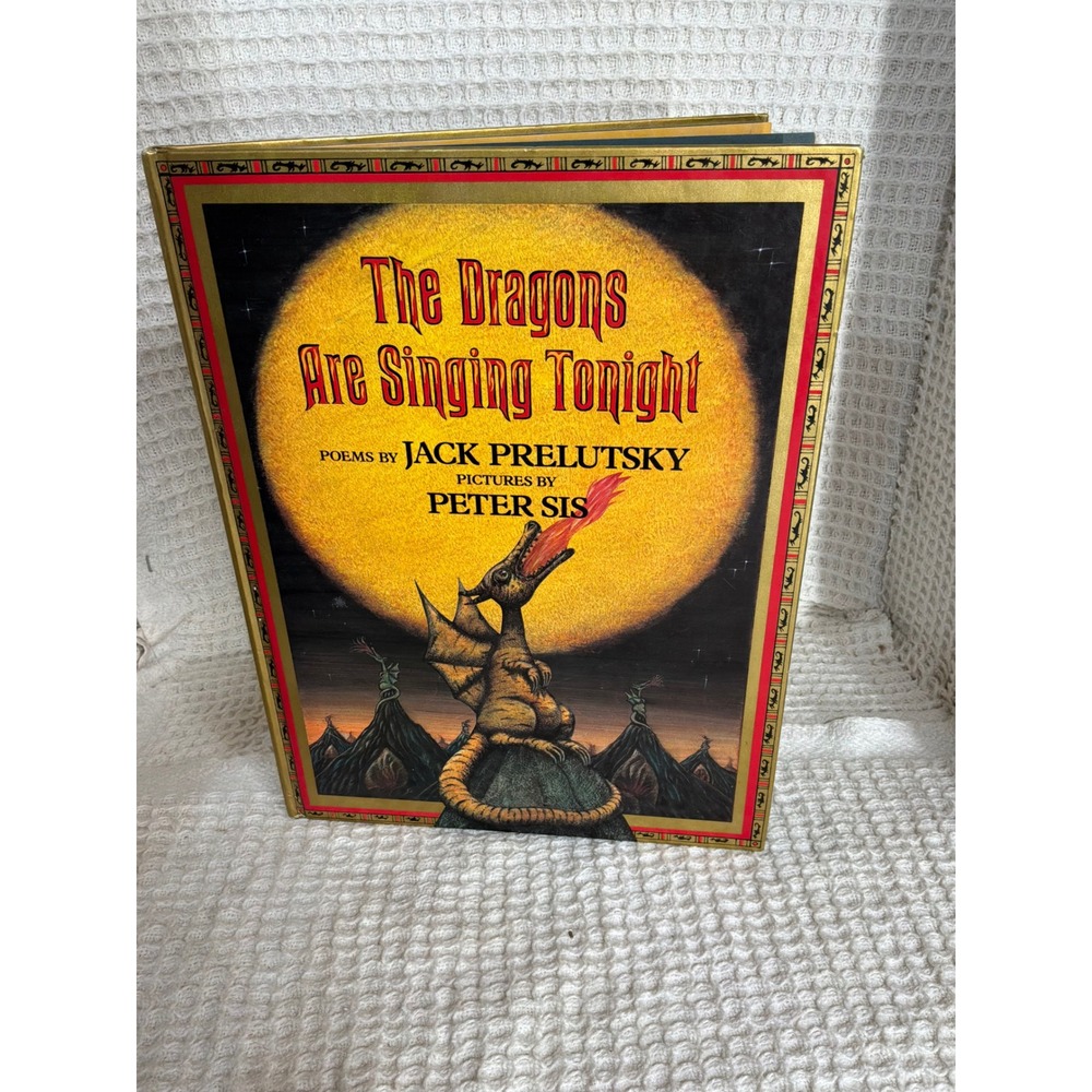 Fantasy Kids Jack Prelutsky The Dragons Are Singing Tonight Book OS Gold